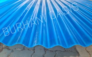 UPVC Corrugated Blue Transparent Sheet